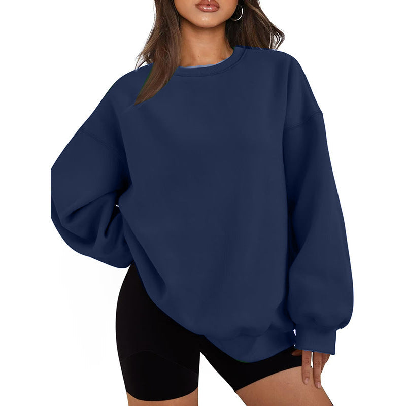 Jersey casual estilo oversized de corte holgado para mujer