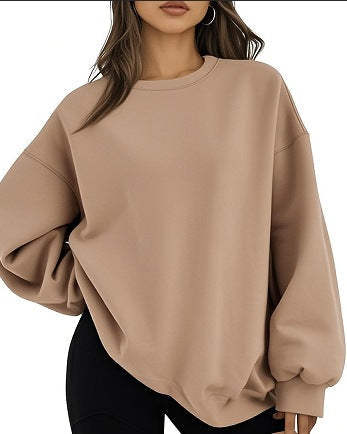 Jersey casual estilo oversized de corte holgado para mujer