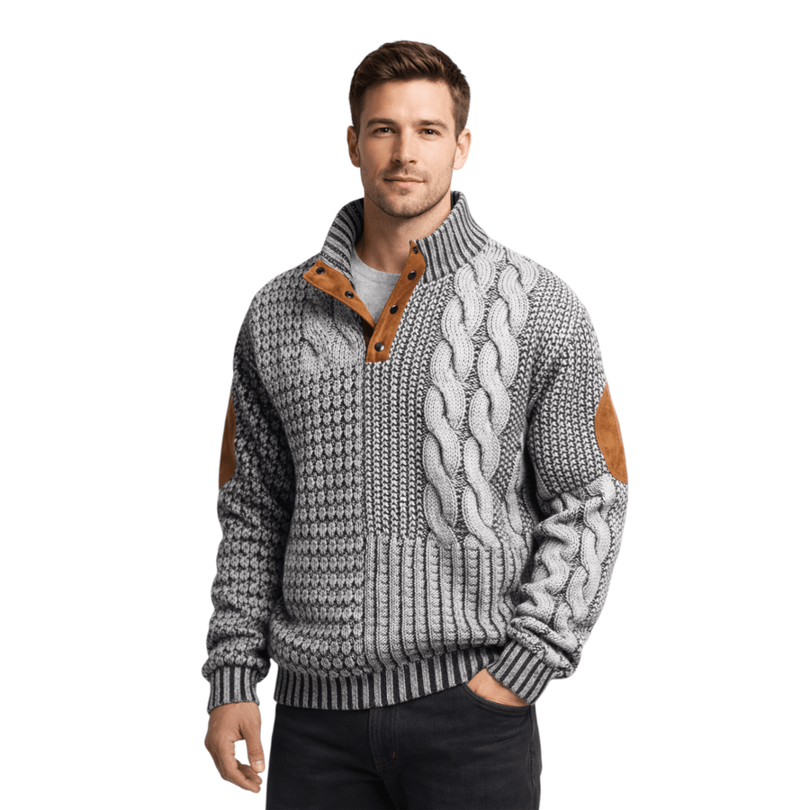 Jersey clásico de hombre con cuello alto