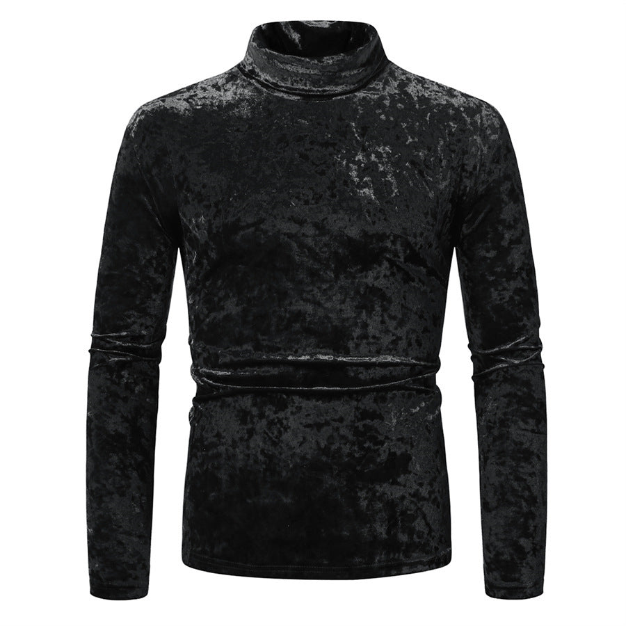 Jersey de cuello alto con diseño elegante