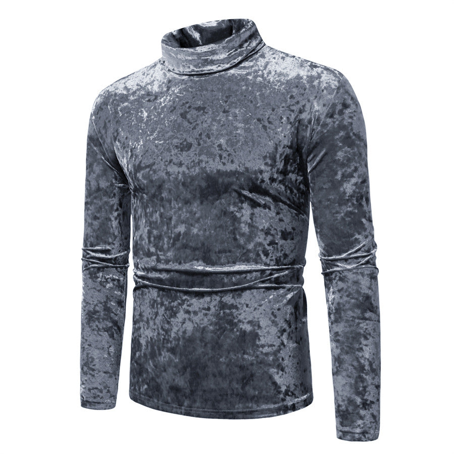 Jersey de cuello alto con diseño elegante