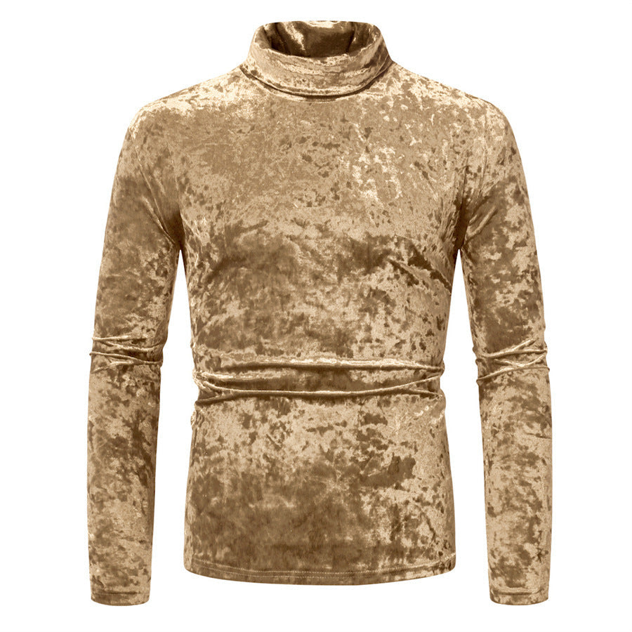 Jersey de cuello alto con diseño elegante