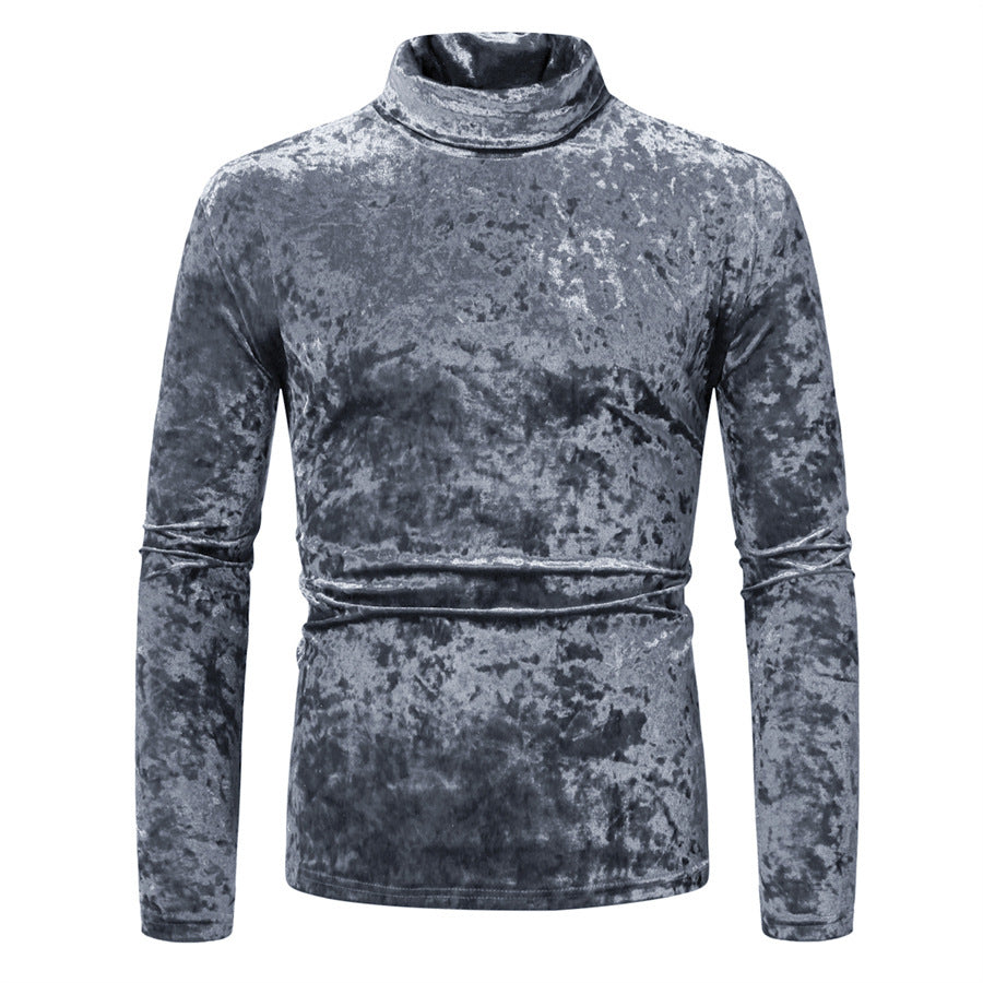 Jersey de cuello alto con diseño elegante