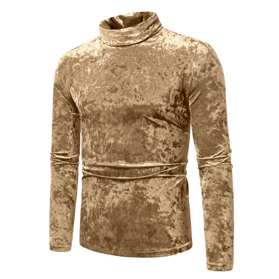 Jersey de cuello alto con diseño elegante