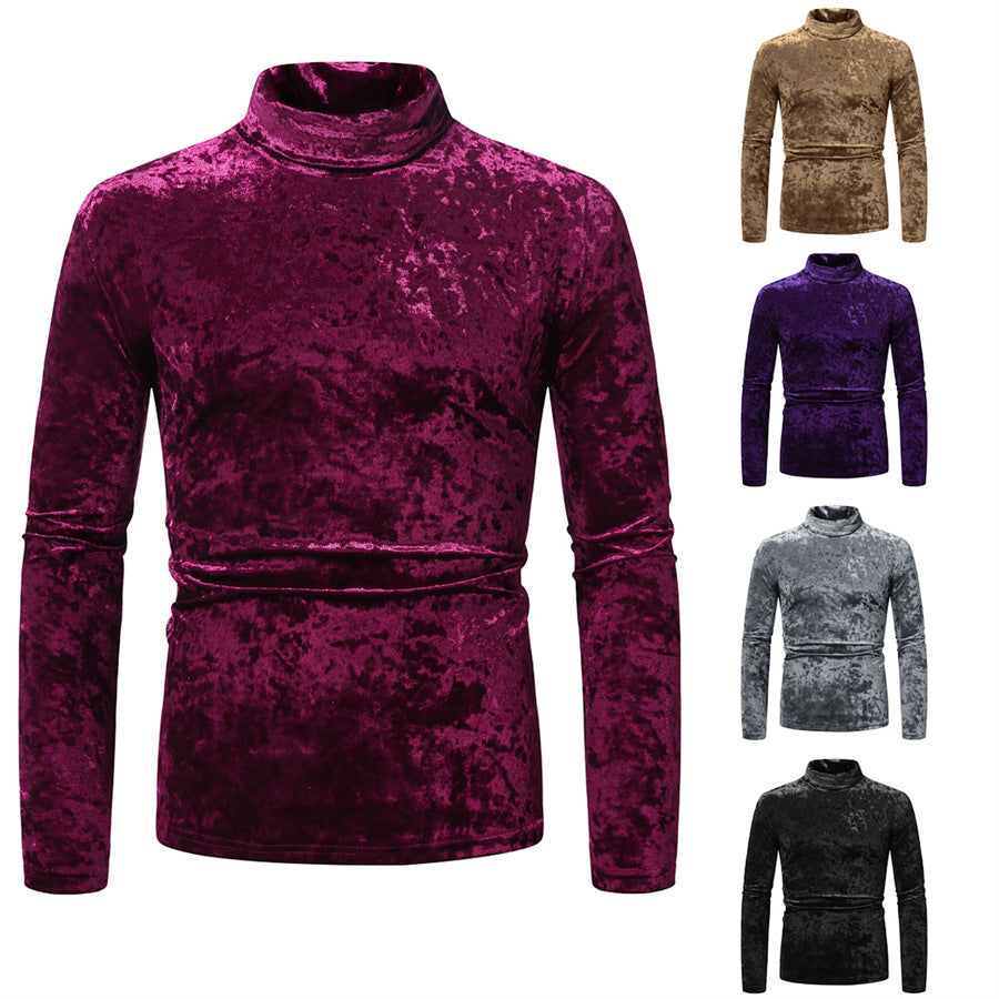 Jersey de cuello alto con diseño elegante