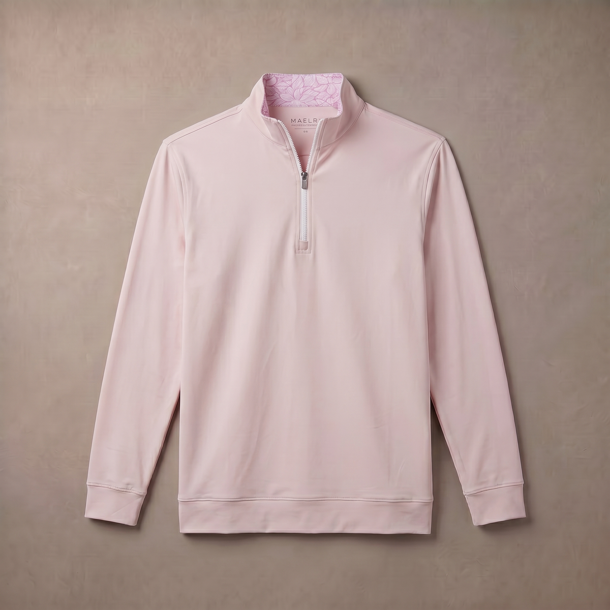 Jersey de golf para hombre con cremallera de un cuarto, elástico en 4 direcciones y de secado rápido