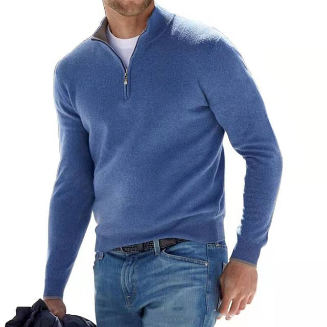 Jersey de hombre con media cremallera