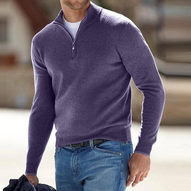 Jersey de hombre con media cremallera