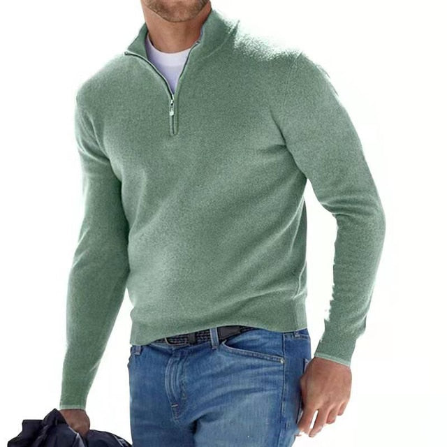 Jersey de hombre con media cremallera