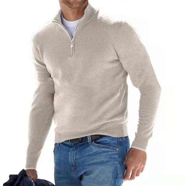 Jersey de hombre con media cremallera