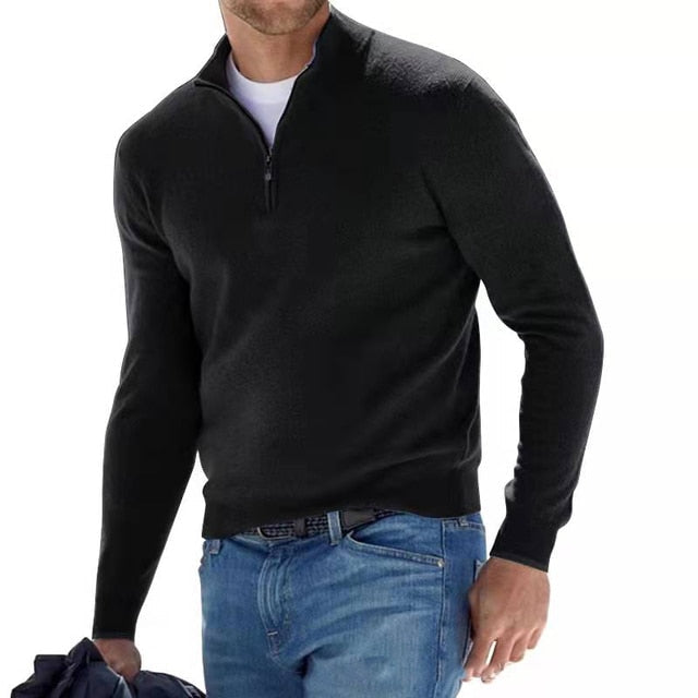 Jersey de hombre con media cremallera