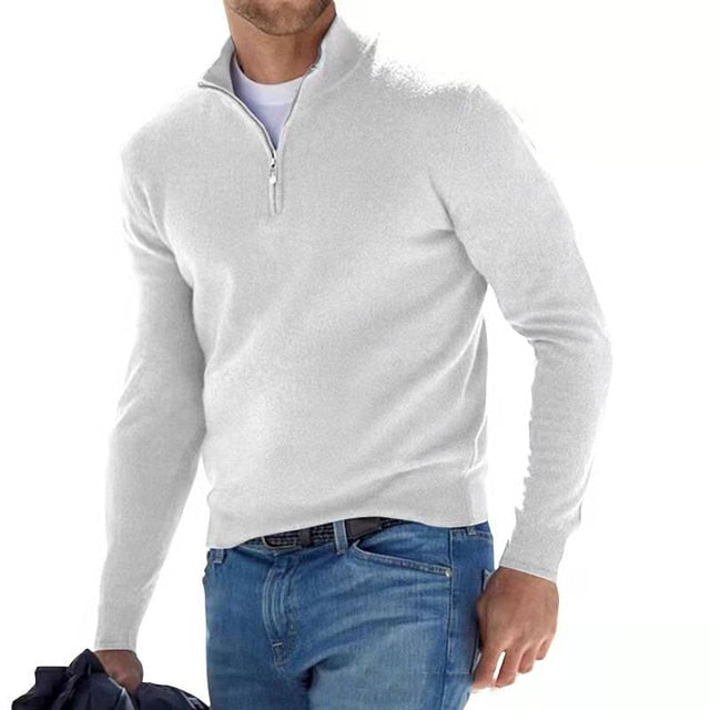 Jersey de hombre con media cremallera