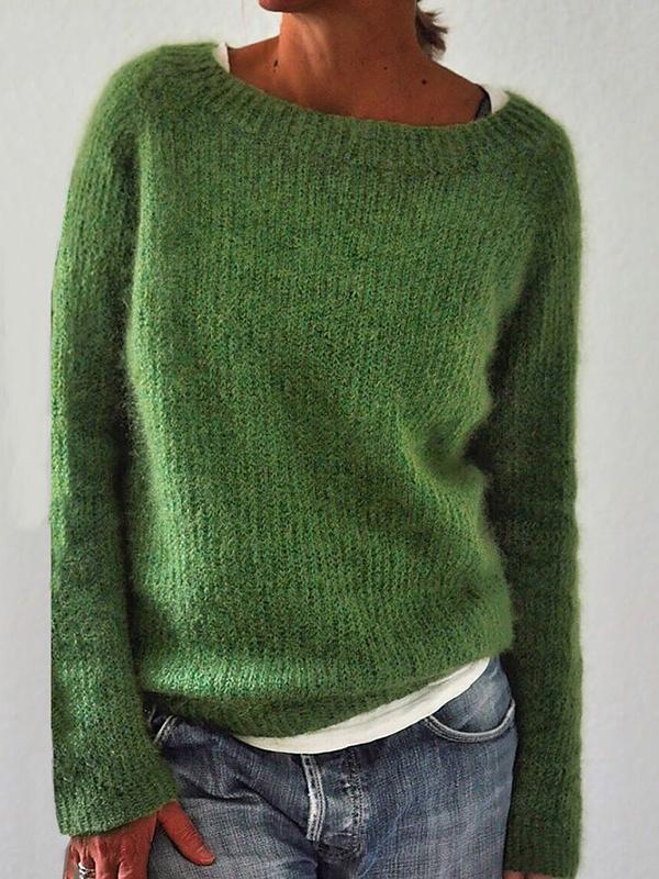 Jersey de manga larga para mujer de corte holgado
