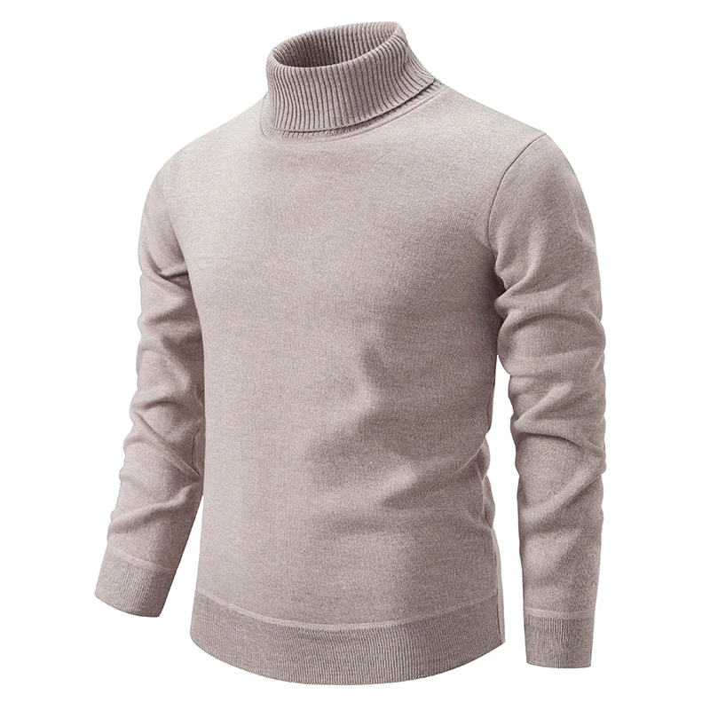 Jersey de punto con cuello alto ajustado para hombre