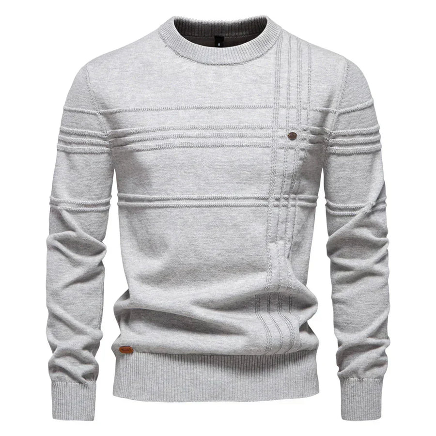 Jersey de punto con cuello redondo para hombre