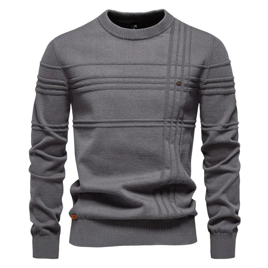 Jersey de punto con cuello redondo para hombre
