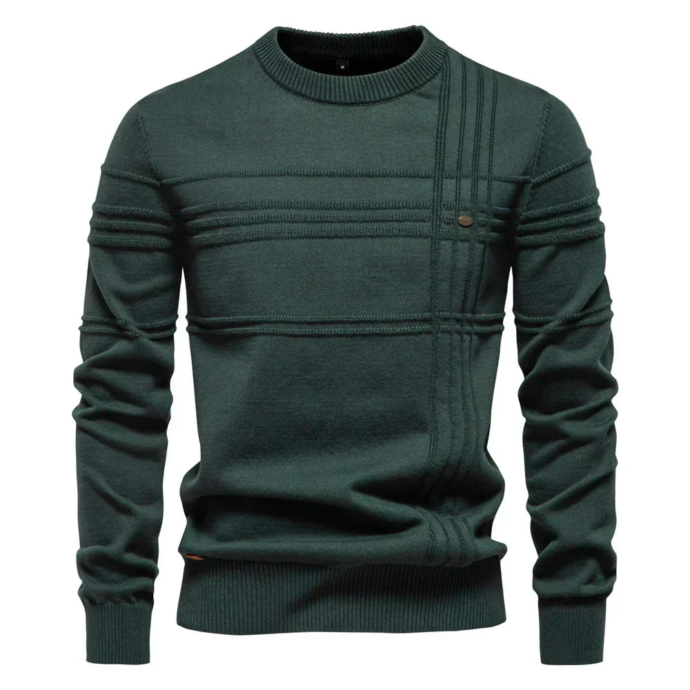 Jersey de punto con cuello redondo para hombre
