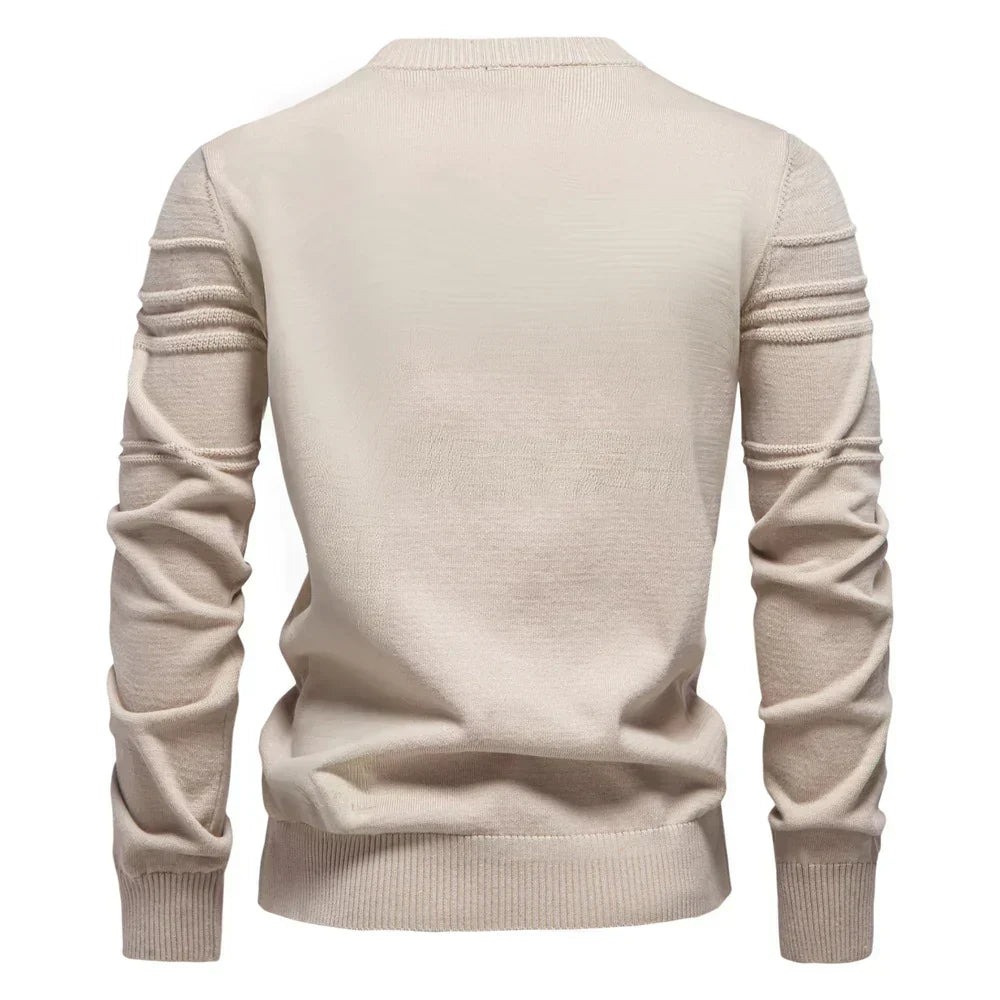 Jersey de punto con cuello redondo para hombre