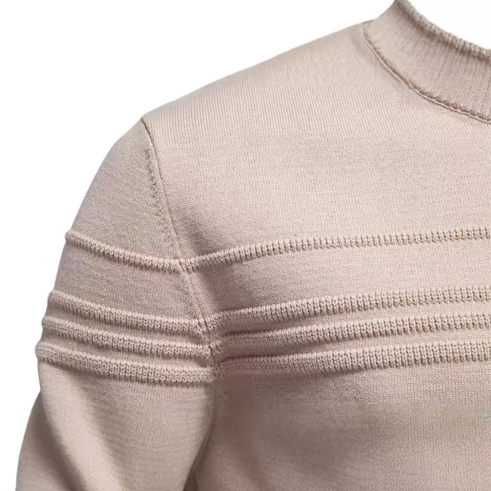Jersey de punto con cuello redondo para hombre