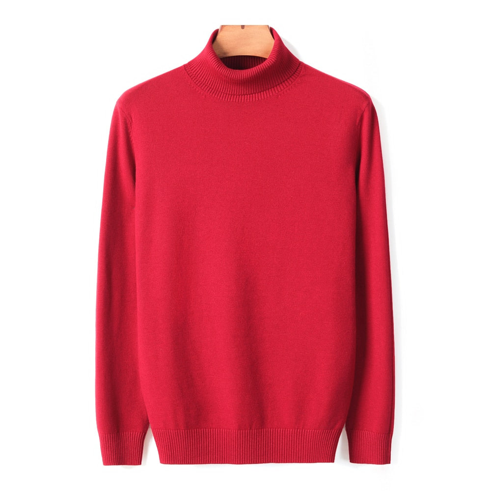 Jersey de punto de cuello alto