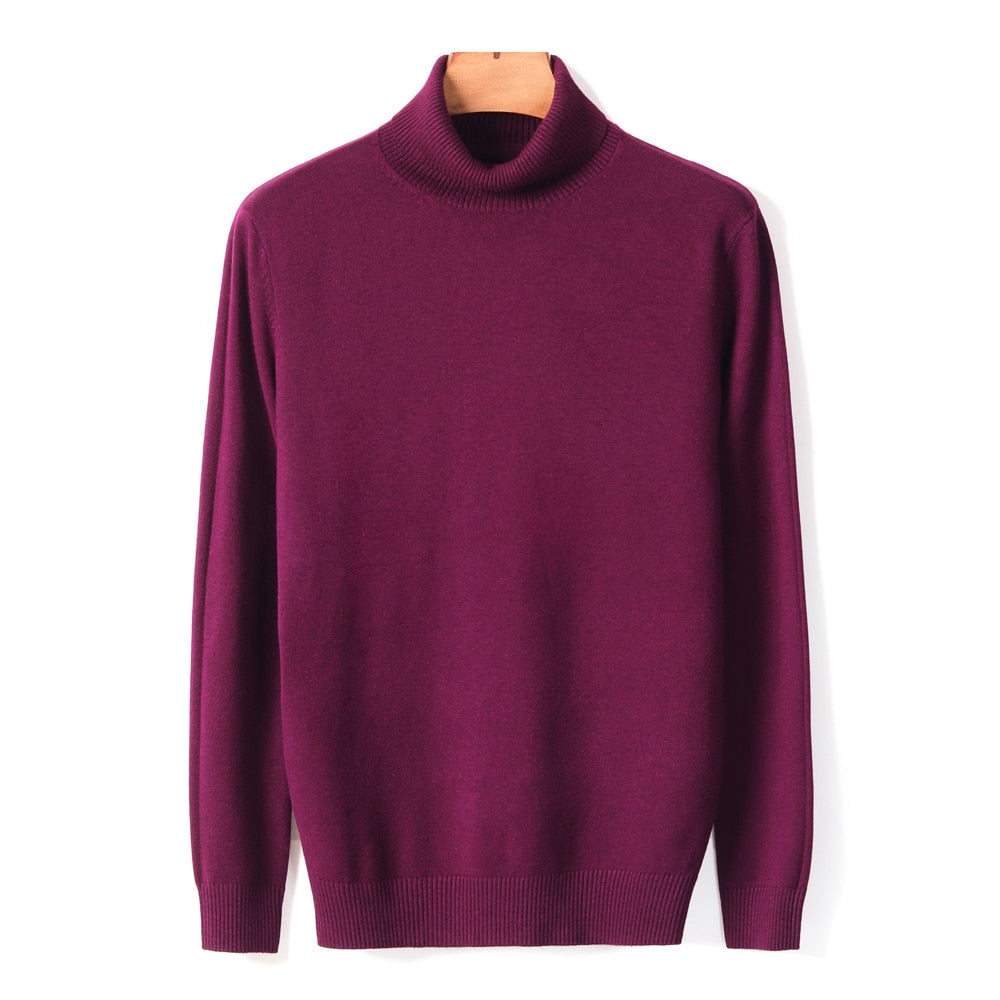 Jersey de punto de cuello alto