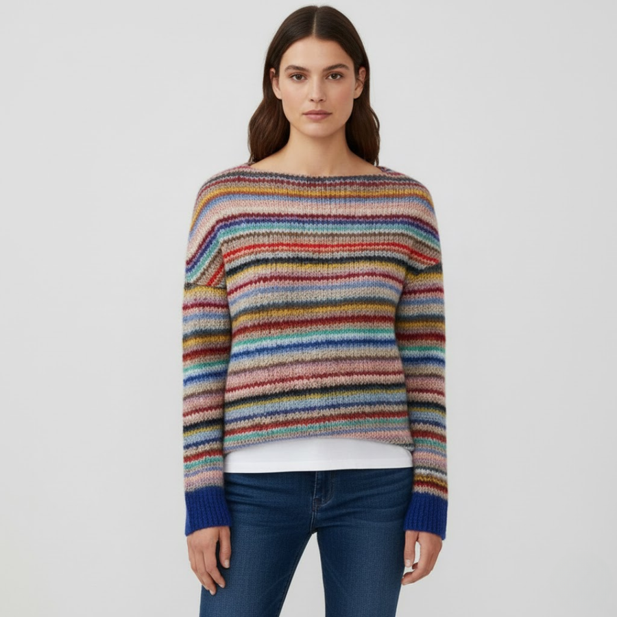 Jersey de punto diario suave y elegante para mujer