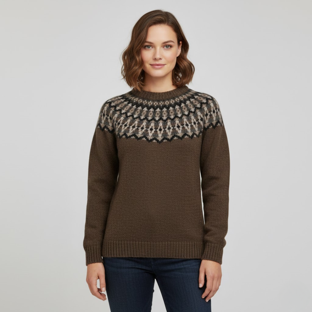 Jersey de punto diario suave y elegante para mujer