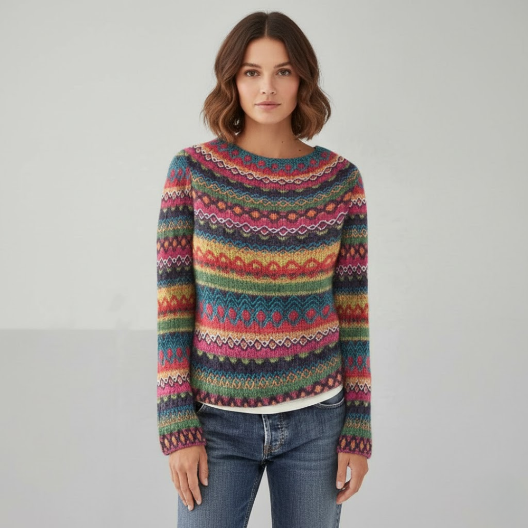 Jersey de punto diario suave y elegante para mujer