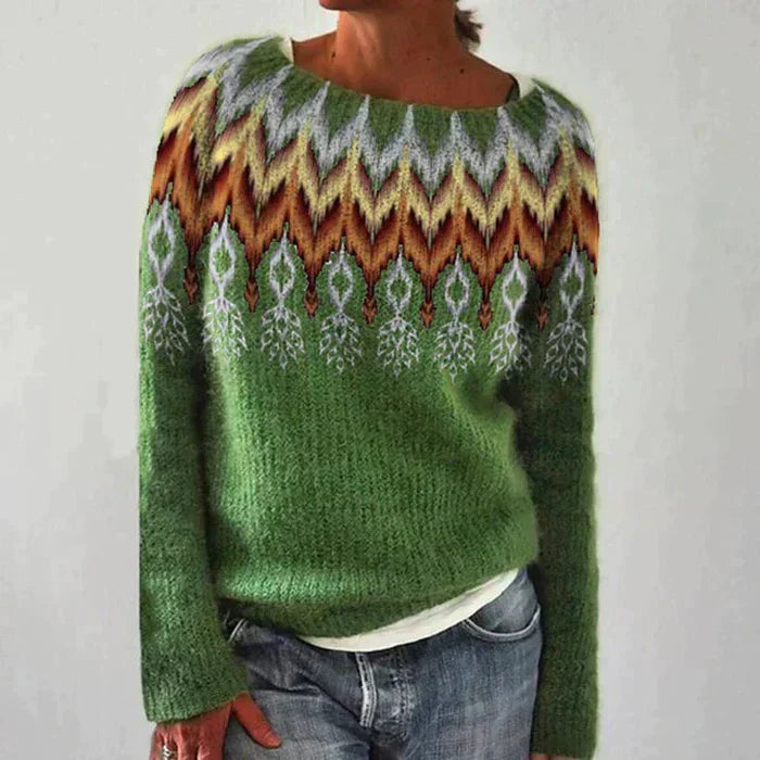 Jersey de punto Fair Isle para mujer