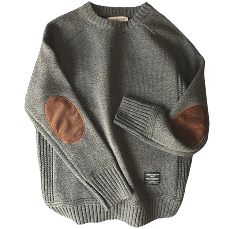 Jersey de punto oversized para hombre con coderas