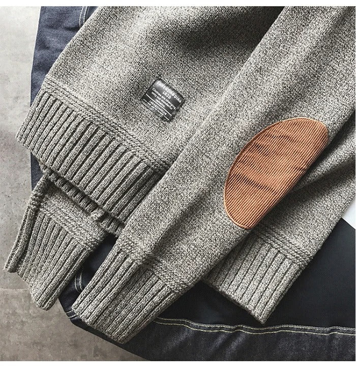 Jersey de punto oversized para hombre con coderas