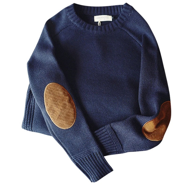 Jersey de punto oversized para hombre con coderas
