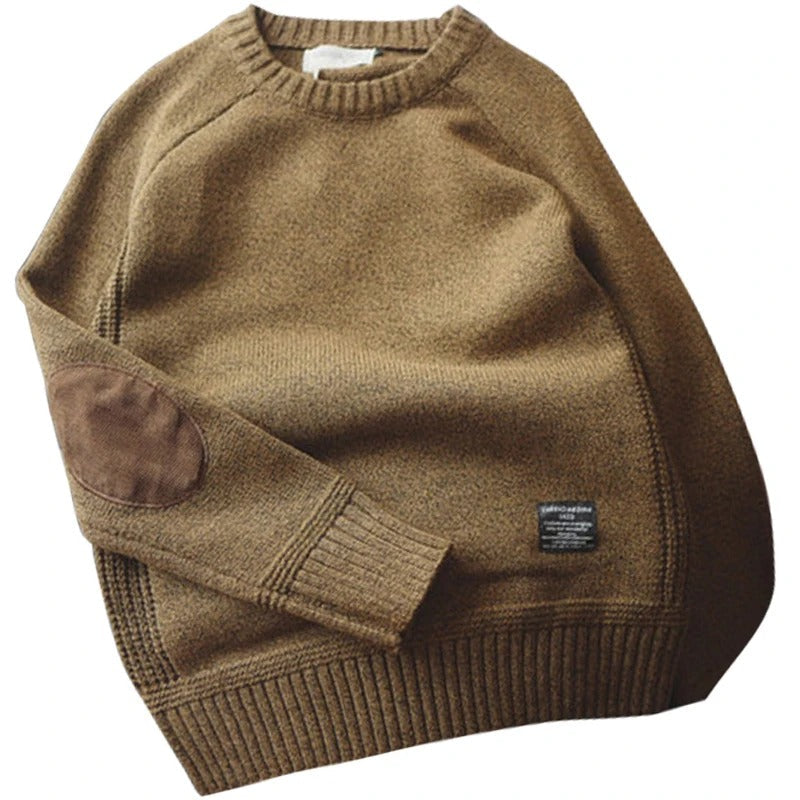 Jersey de punto oversized para hombre con coderas