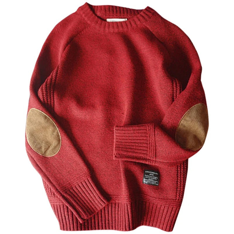 Jersey de punto oversized para hombre con coderas