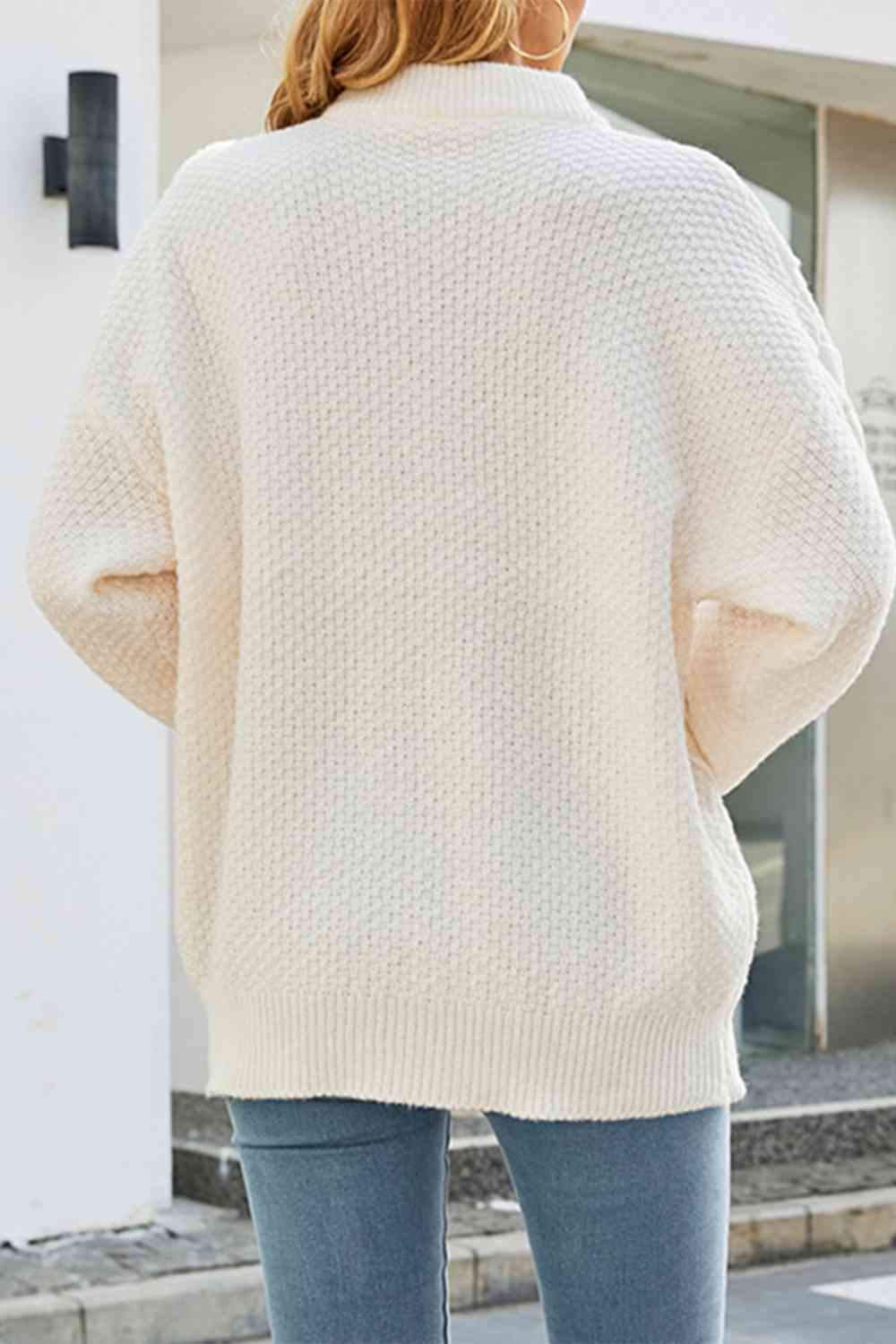 Jersey oversized para mujer con diseño de trenzas
