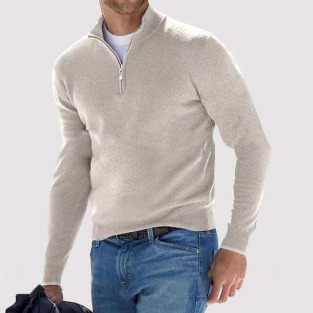 Jersey para hombre con media cremallera