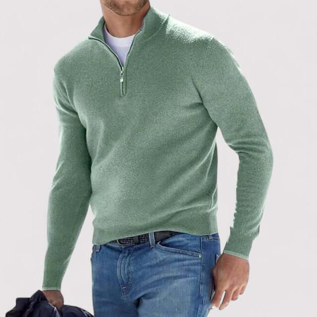 Jersey para hombre con media cremallera