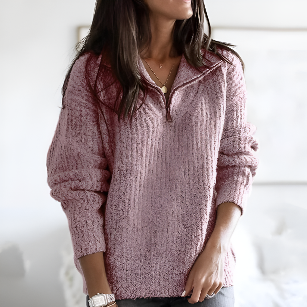 Jersey para Mujer con Media Cremallera