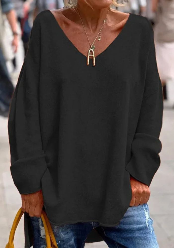 Jersey Suave de Cachemira de Corte Oversize