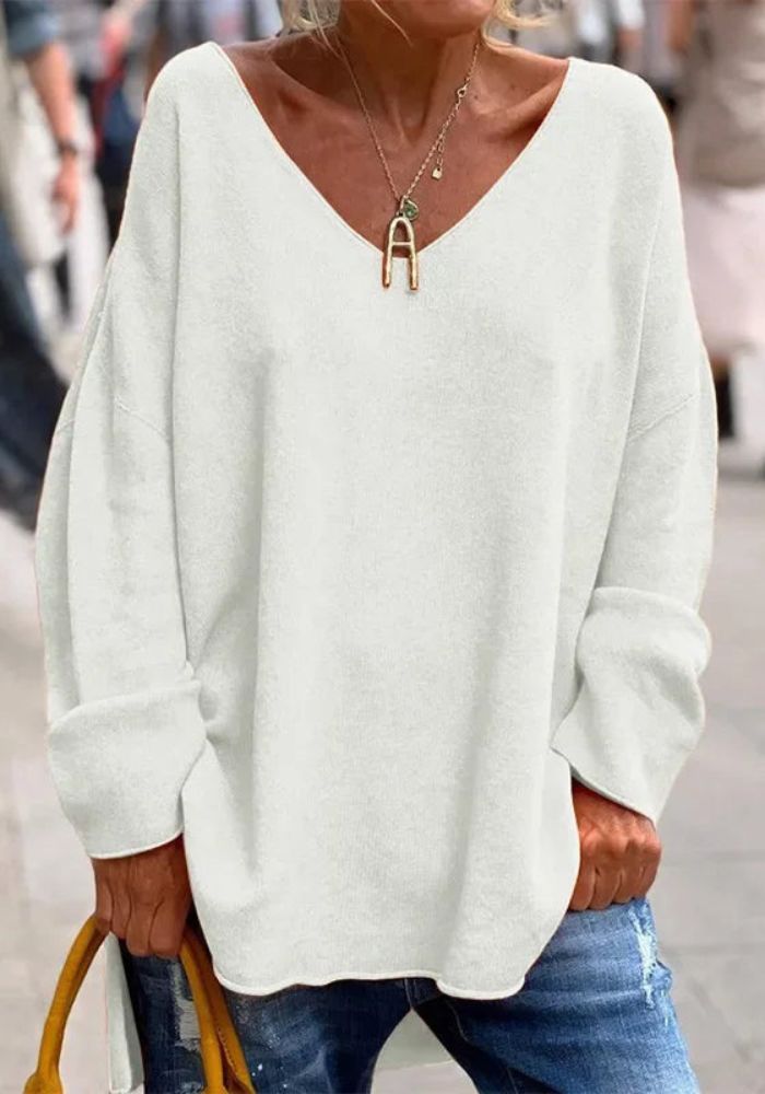 Jersey Suave de Cachemira de Corte Oversize