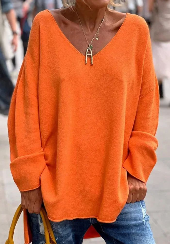 Jersey Suave de Cachemira de Corte Oversize