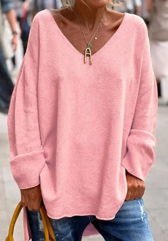 Jersey Suave de Cachemira de Corte Oversize