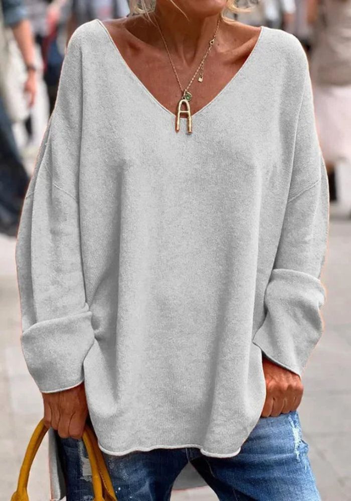 Jersey Suave de Cachemira de Corte Oversize