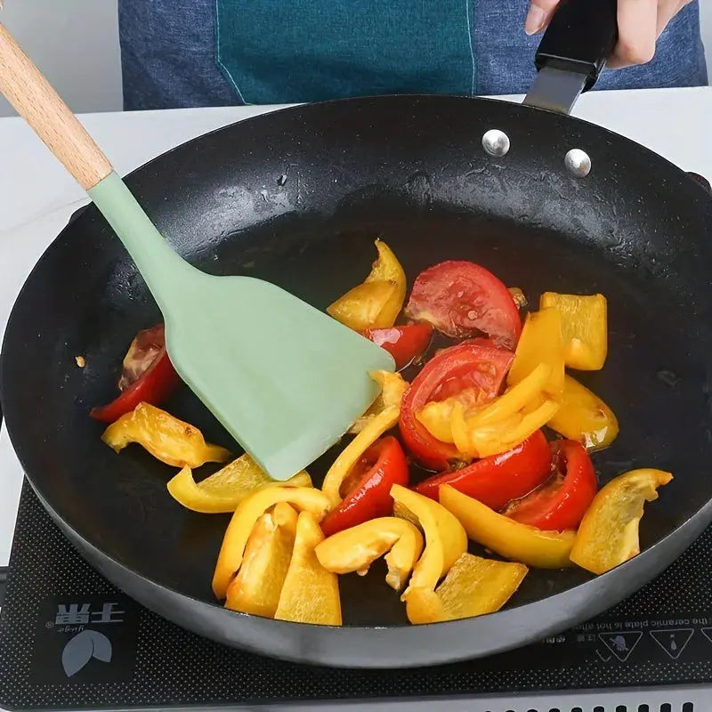 Juego de 12 utensilios de cocina de silicona para uso diario