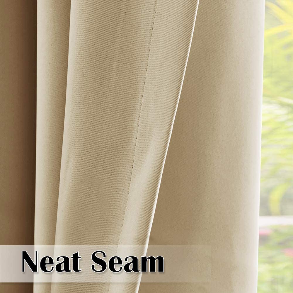 Juego de 2 cortinas de exterior para terraza, impermeables, resistentes al viento y para mayor privacidad, con ollaos