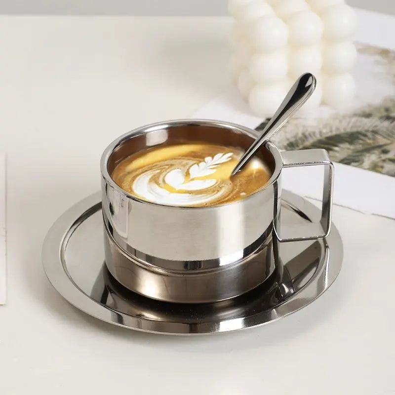 Juego de café de acero inoxidable
