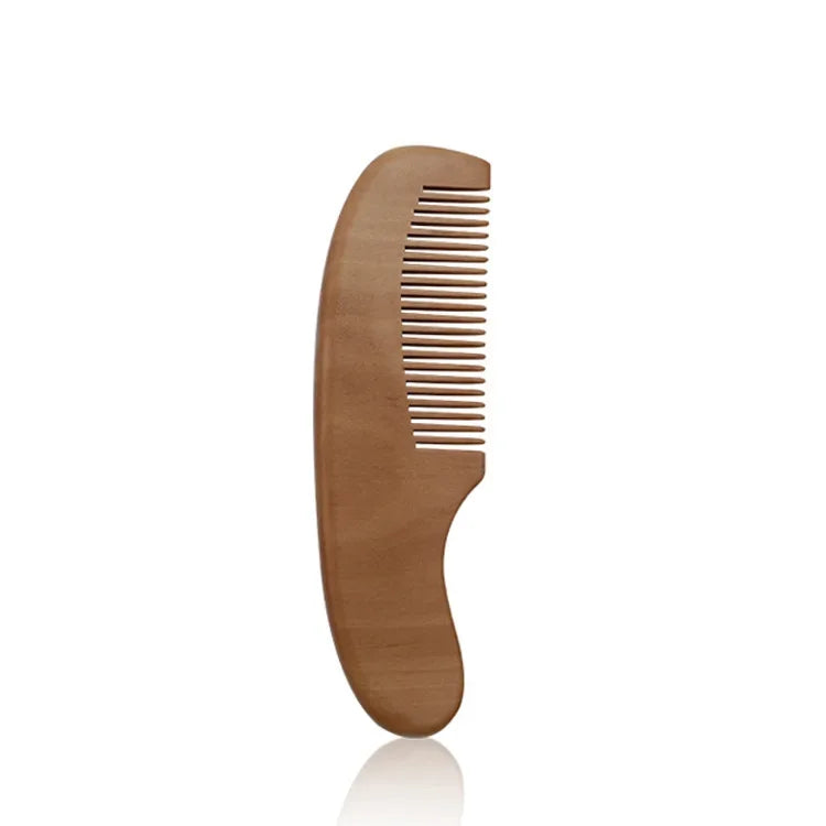 Juego de cepillos suaves para el pelo de bebé recién nacido de madera y pelo natural