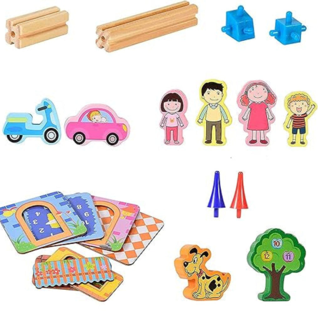 Juego de construcción creativo de madera para niños
