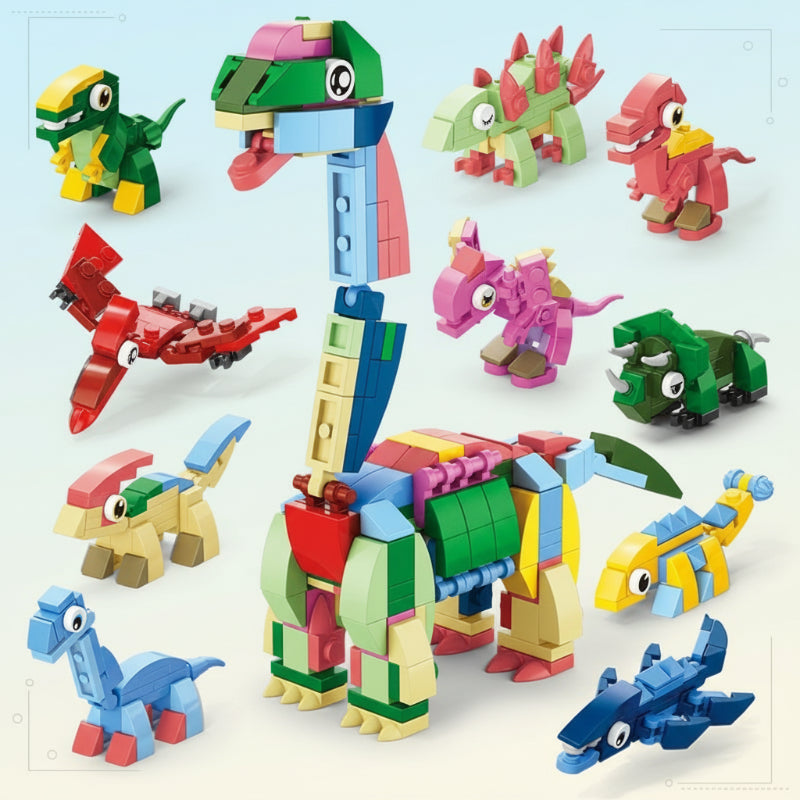 Juego de construcción de bloques educativos para concentración y creatividad