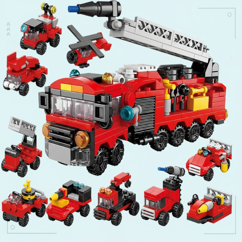 Juego de construcción de bloques educativos para concentración y creatividad